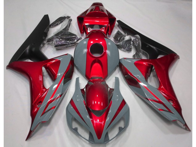 2006-2007 Nardo Grey and Red Honda CBR1000RR Fairings for Sale