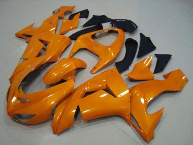 2006-2007 Orange Plain Kawasaki ZX10R Fairings for Sale