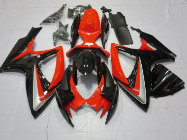 2006-2007 Orange Silver and Black Suzuki GSXR 600-750 Fairings for Sale