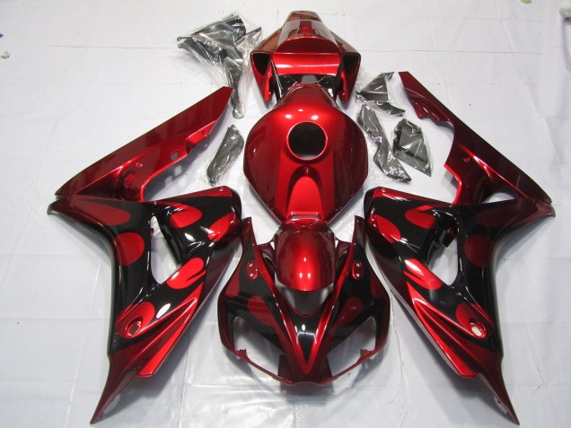 2006-2007 Red and Black Candy Honda CBR1000RR Fairings for Sale