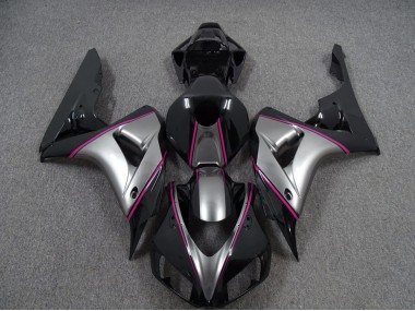 2006-2007 Silver with Pink Pin Stripe Honda CBR1000RR Fairings for Sale