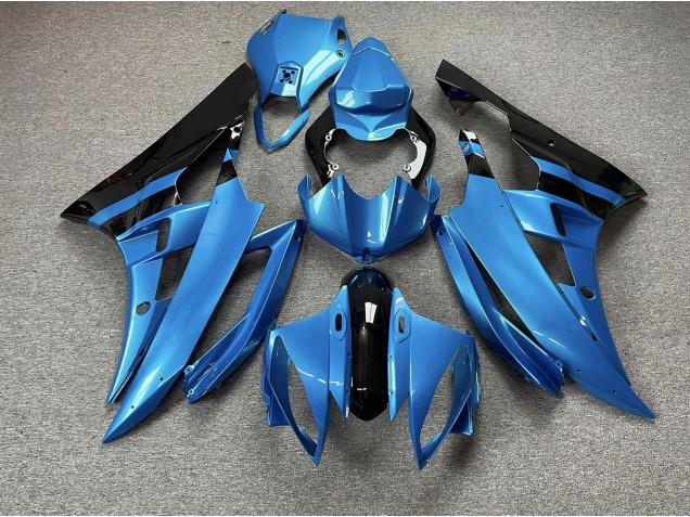 2006-2007 Sky Blue and Black Yamaha R6 Fairings for Sale