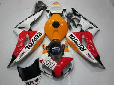 2006-2007 White Repsol 93 Honda CBR1000RR Fairings for Sale