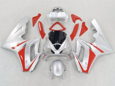 2006-2008 Silver and Red Triumph Daytona 675 Fairings for Sale