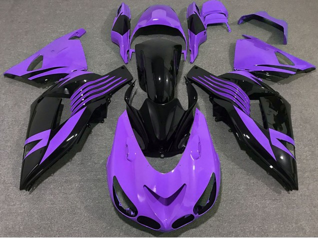 2006-2011 Bright Purple Kawasaki ZX14R Fairings for Sale