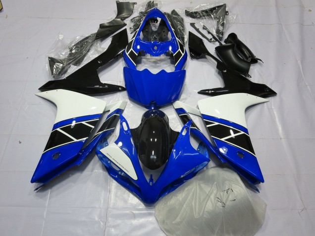 2007-2008 Black Black and White Yamaha R1 Fairings for Sale