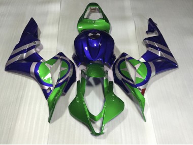 2007-2008 Blue Green Captain America Honda CBR600RR Fairings for Sale