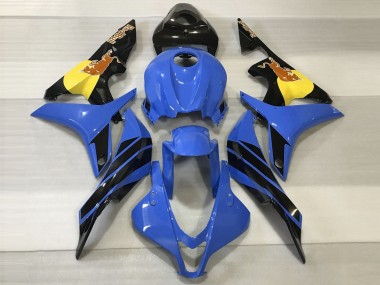 2007-2008 Blue & Orange Bull Honda CBR600RR Fairings for Sale