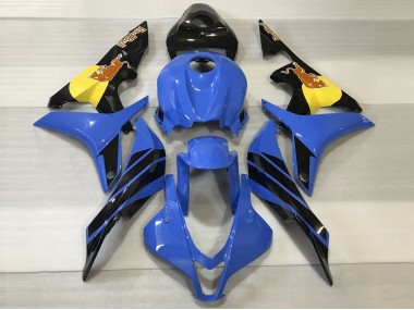 2007-2008 Blue & Orange Bull Honda CBR600RR Fairings for Sale