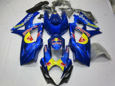 2007-2008 Blue Red Bull Suzuki GSXR 1000 Fairings for Sale