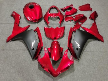 2007-2008 Candy Red & Black Yamaha R1 Fairings for Sale