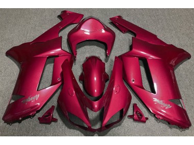 2007-2008 Candy Red Kawasaki ZX6R Fairings for Sale