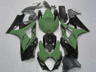 2007-2008 Forest Green and Black Suzuki GSXR 1000 Fairings for Sale