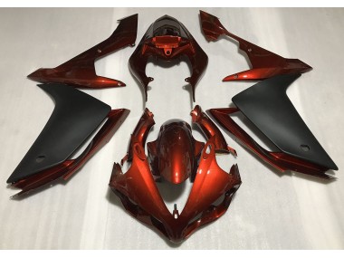 2007-2008 Gloss Dark Orange & Black Yamaha R1 Fairings for Sale