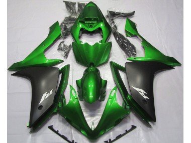 2007-2008 Gloss Green and Black Yamaha R1 Fairings for Sale