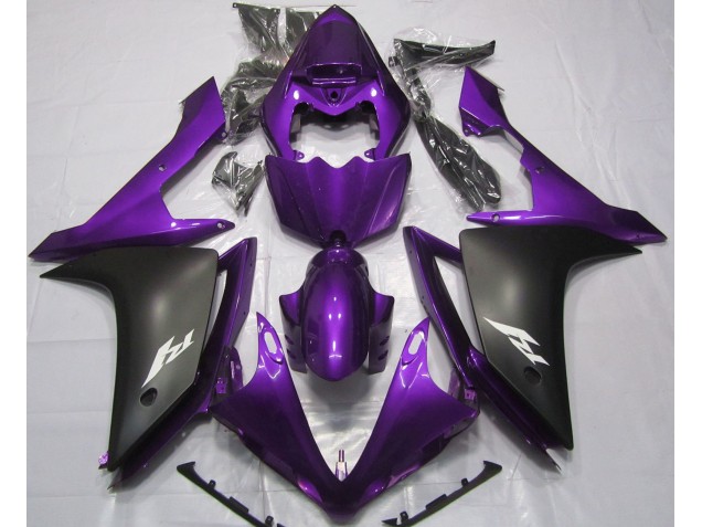 2007-2008 Gloss Purple and Black Yamaha R1 Fairings for Sale