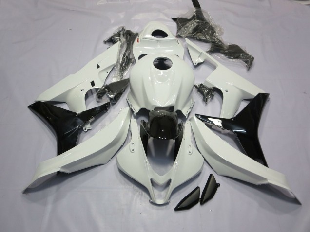 2007-2008 Gloss White and Black Honda CBR600RR Fairings for Sale