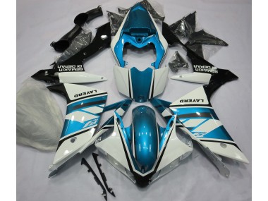 2007-2008 Gloss White and Light Blue Yamaha R1 Fairings for Sale