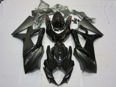 2007-2008 Gloss and Matte Black Suzuki GSXR 1000 Fairings for Sale