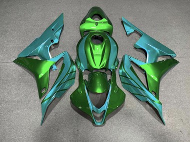 2007-2008 Green & Teal Honda CBR600RR Fairings for Sale