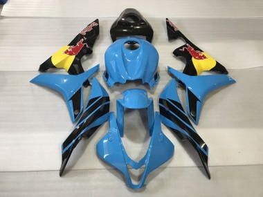 2007-2008 Light Blue Red Bull Honda CBR600RR Fairings for Sale