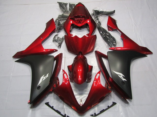 2007-2008 Maroon and Matte Yamaha R1 Fairings for Sale