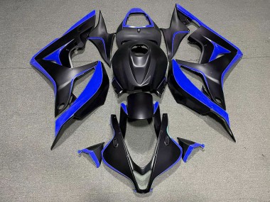 2007-2008 Matte Black & Blue Honda CBR600RR Fairings for Sale