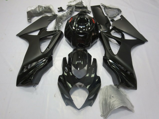 2007-2008 Matte Black Gloss Suzuki GSXR 1000 Fairings for Sale