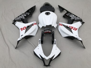 2007-2008 Matte White & Red Repsol Honda CBR600RR Fairings for Sale