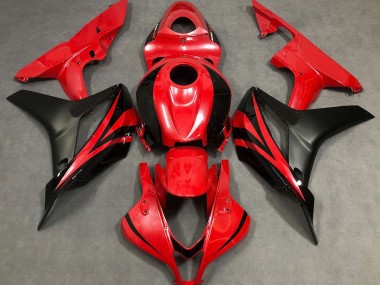 2007-2008 Pearl Red & Black Honda CBR600RR Fairings for Sale