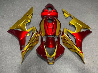 2007-2008 Red & Gold Honda CBR600RR Fairings for Sale