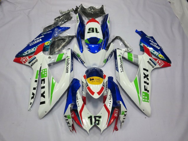 2008-2010 Fixi Blue Suzuki GSXR 600-750 Fairings for Sale