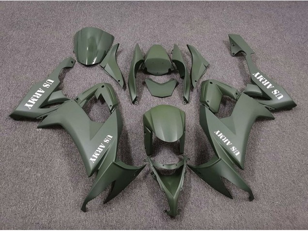 2008-2010 US Army Matte Green Kawasaki ZX10R Fairings for Sale