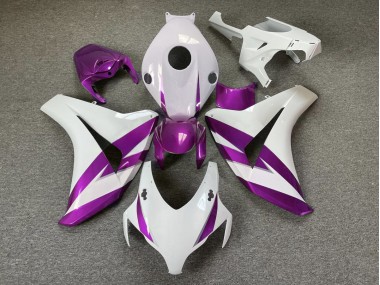 2008-2011 Gloss White & Purple Trim Honda CBR1000RR Fairings for Sale