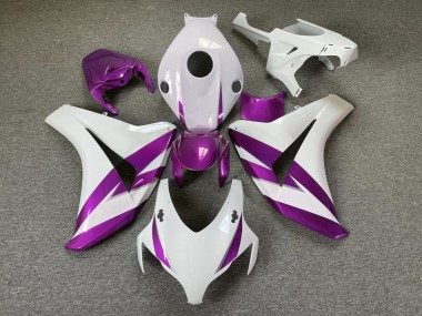 2008-2011 Gloss White & Purple Trim Honda CBR1000RR Fairings for Sale