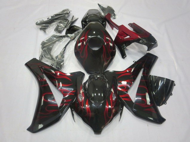 2008-2011 Red Flame Honda CBR1000RR Fairings for Sale