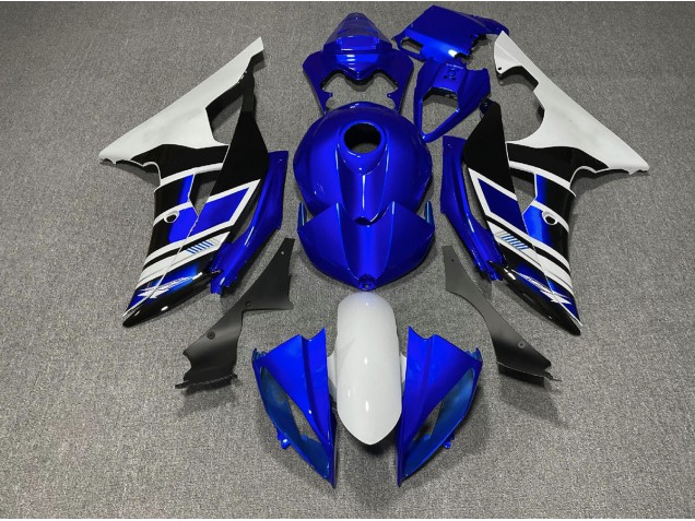 2008-2016 Blue Black and White OEM Style Yamaha R6 Fairings for Sale