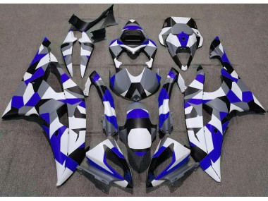 2008-2016 Blue Camo Plain Yamaha R6 Fairings for Sale