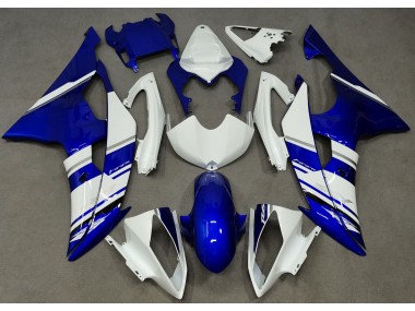 2008-2016 Blue and White Custom OEM Style Yamaha R6 Fairings for Sale