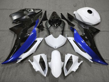 2008-2016 Custom Blue Black and White Yamaha R6 Fairings for Sale