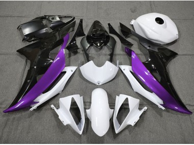 2008-2016 Custom Purple Black and White Yamaha R6 Fairings for Sale