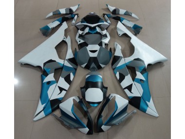 2008-2016 Glacier Blue Snow Camo Yamaha R6 Fairings for Sale