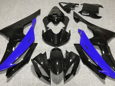 2008-2016 Gloss Black & Blue Yamaha R6 Fairings for Sale