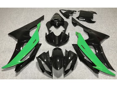 2008-2016 Gloss Black & Green Yamaha R6 Fairings for Sale