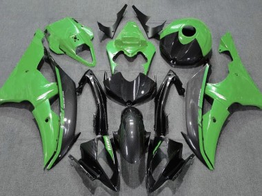 2008-2016 Gloss Green and Carbon Yamaha R6 Fairings for Sale