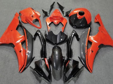 2008-2016 Gloss Orange and Carbon Yamaha R6 Fairings for Sale