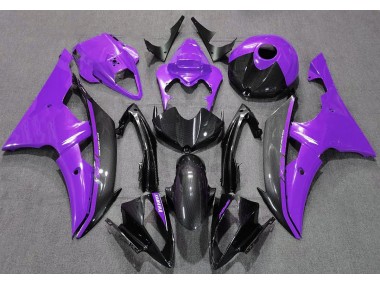 2008-2016 Gloss Purple and Carbon Yamaha R6 Fairings for Sale