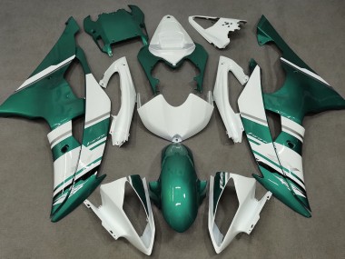 2008-2016 Gloss White and Seafoam Green OEM Style Yamaha R6 Fairings for Sale