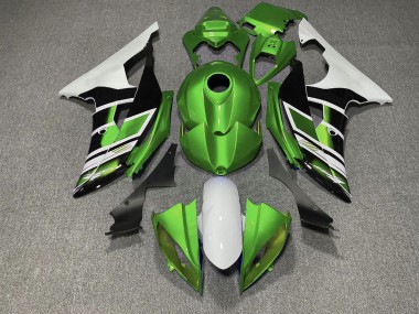 2008-2016 Green Black and White OEM Style Yamaha R6 Fairings for Sale