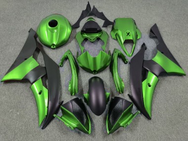 2008-2016 Green and Matte Black Yamaha R6 Fairings for Sale